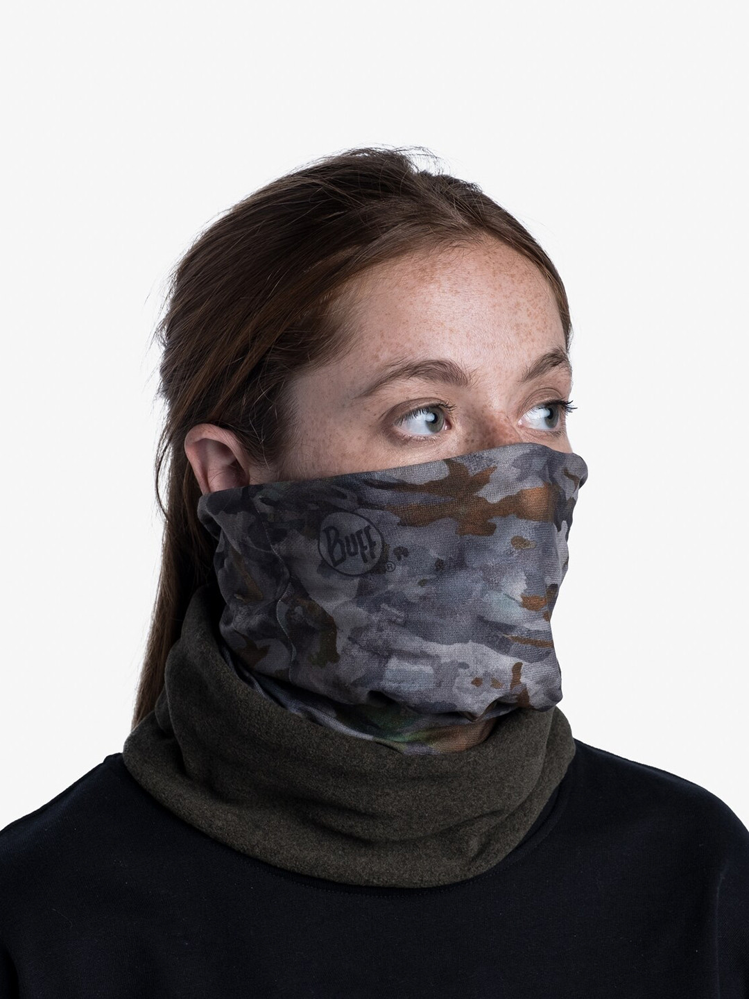 

Original Buff SA Unisex Printed Seamless Stretchable Scarf, Black