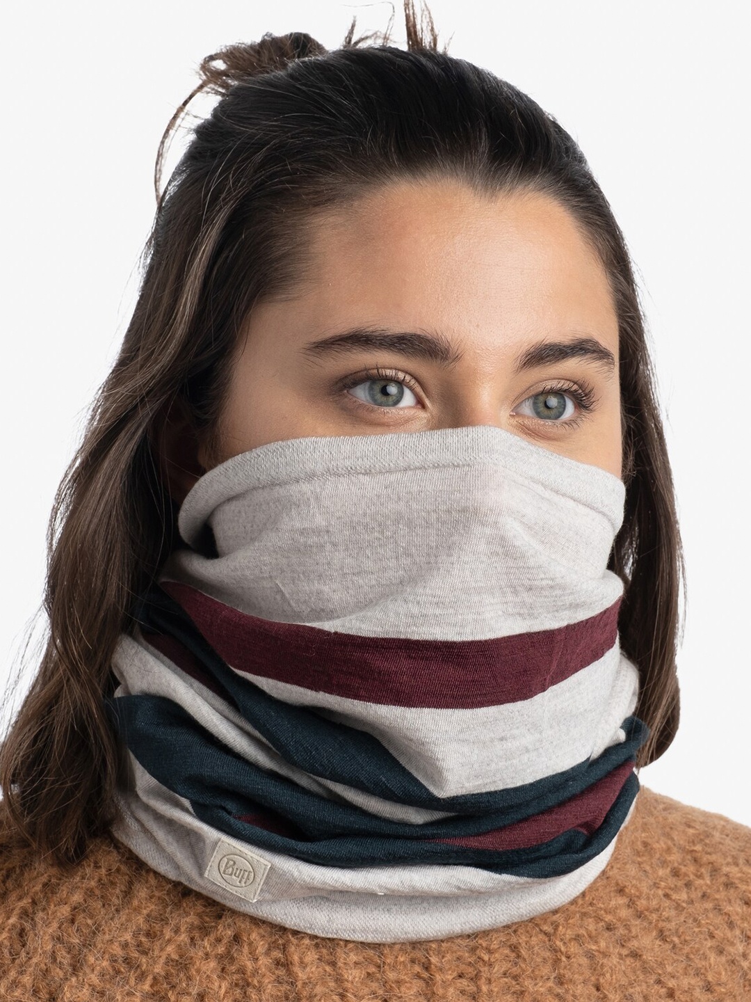 

Original Buff SA Unisex Printed Seamless Stretchable Scarf, White
