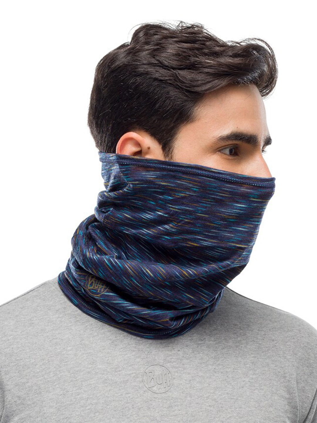 

Original Buff SA Unisex Printed Seamless Lightweight Stretchable Scarf, Blue