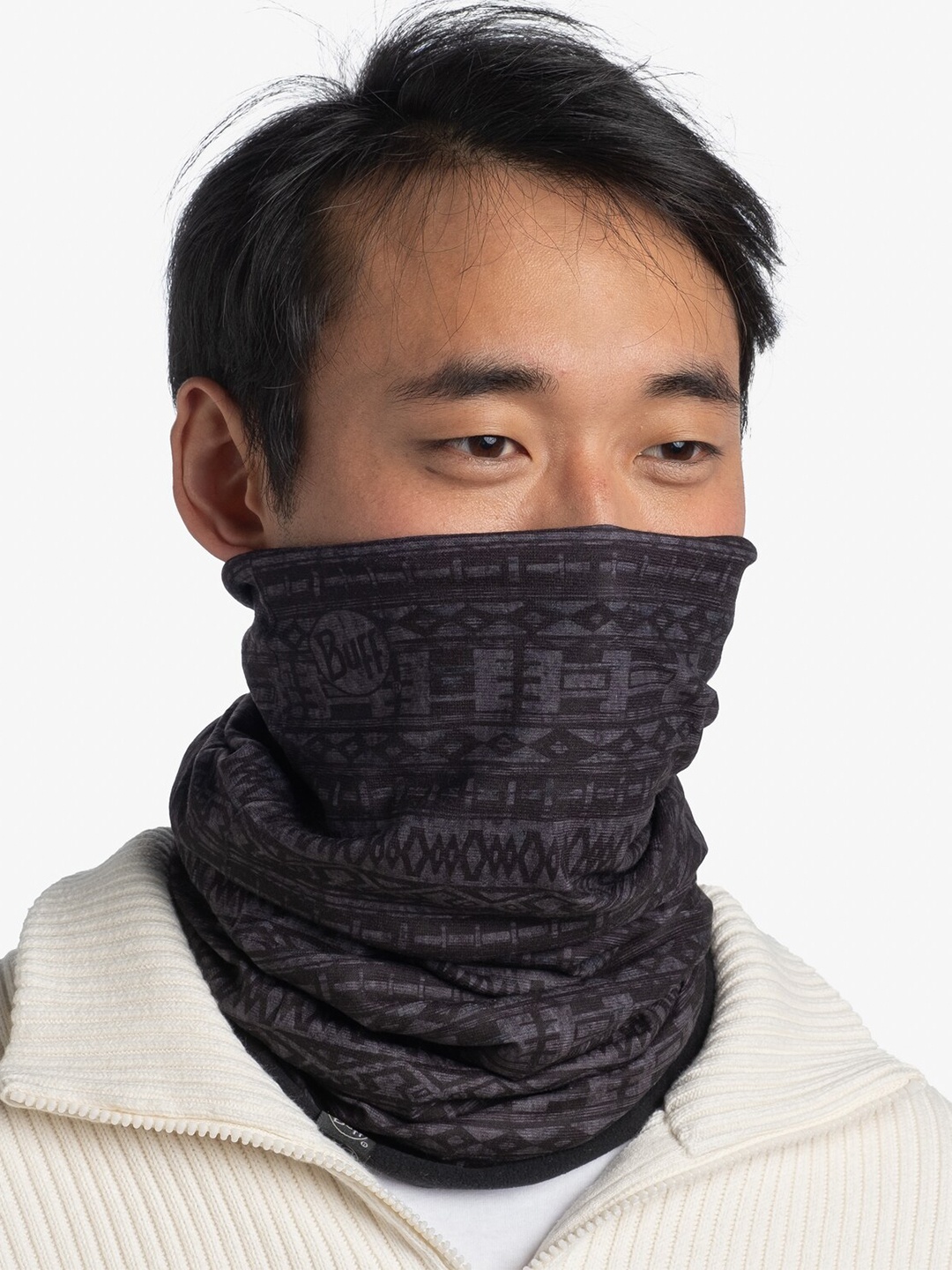 

Original Buff SA Unisex Printed Reversible Scarf, Black