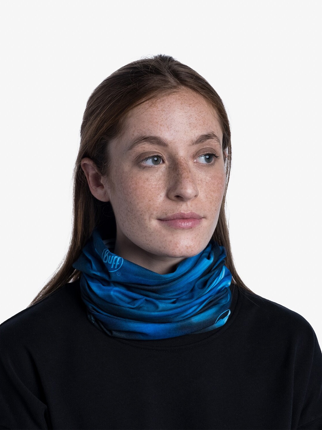

Original Buff SA Unisex Printed Woollen Gaiter Scarf, Blue