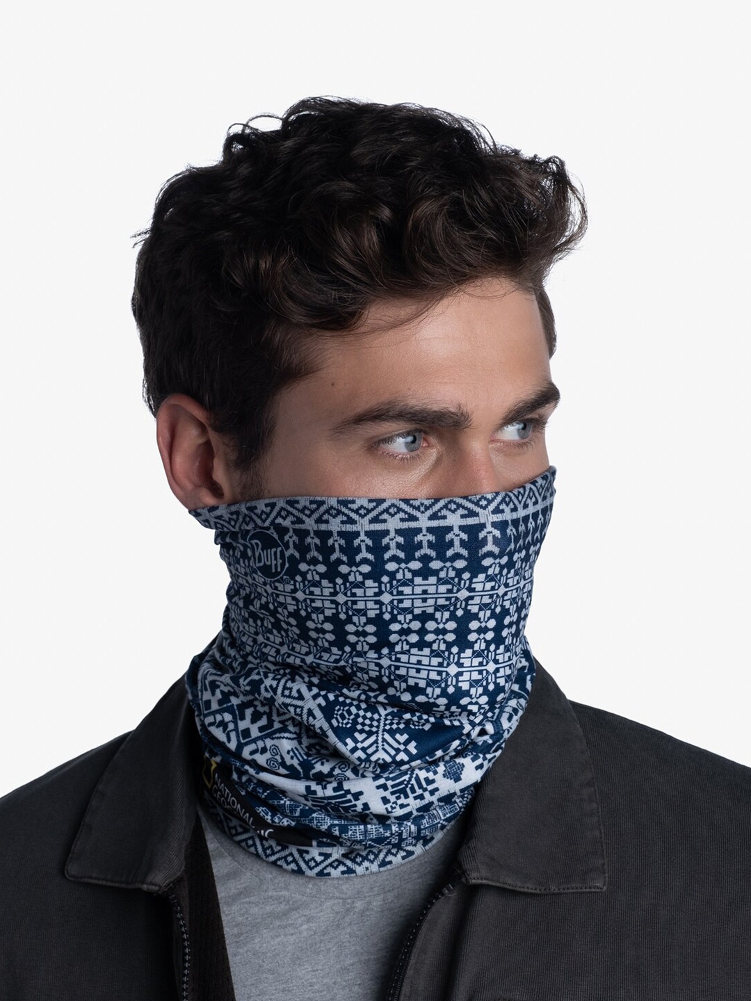 

Original Buff SA Unisex Printed Scarf, Blue
