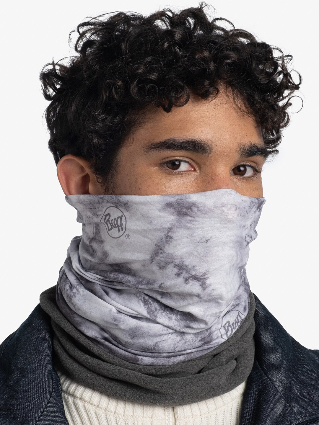 

Original Buff SA Unisex Printed Thermal Insulation Scarf, Grey