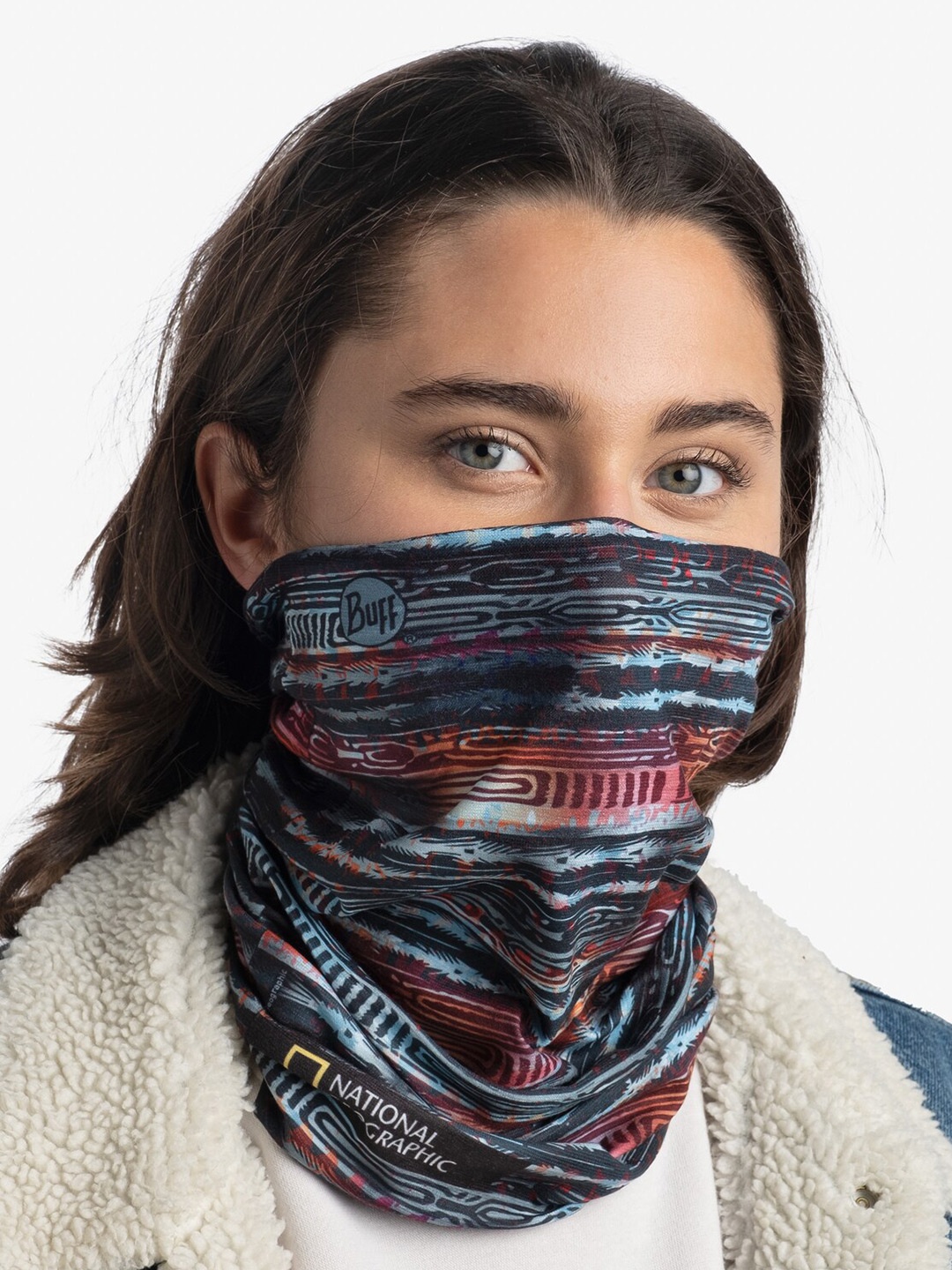 

Original Buff SA Printed Scarf, Blue