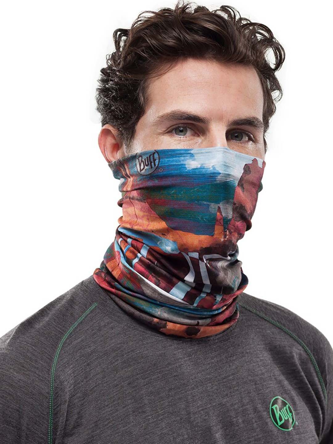 

Original Buff SA Unisex Printed Scarf, Blue