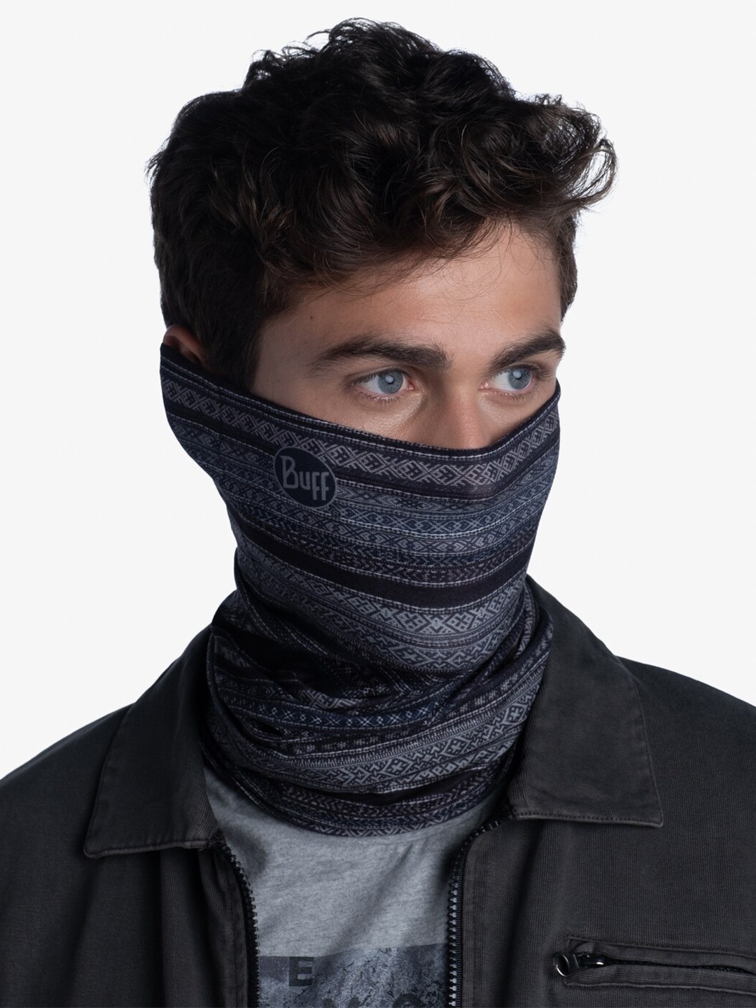 

Original Buff SA Unisex Printed Scarf, Black