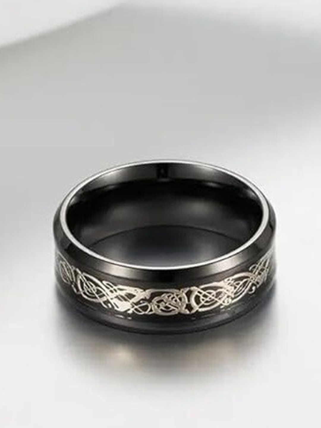 

VIEN Unisex Set Of 2 Silver-Plated Finger Rings