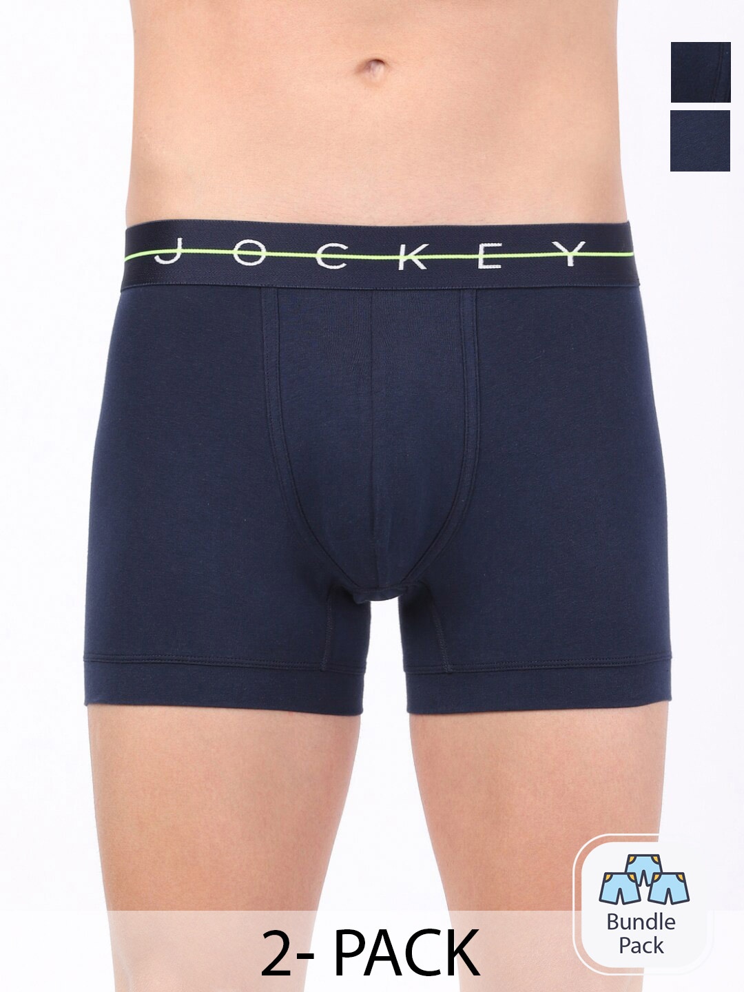 

Jockey Pack Of 2 Outer Elastic Trunk 18618370, Blue