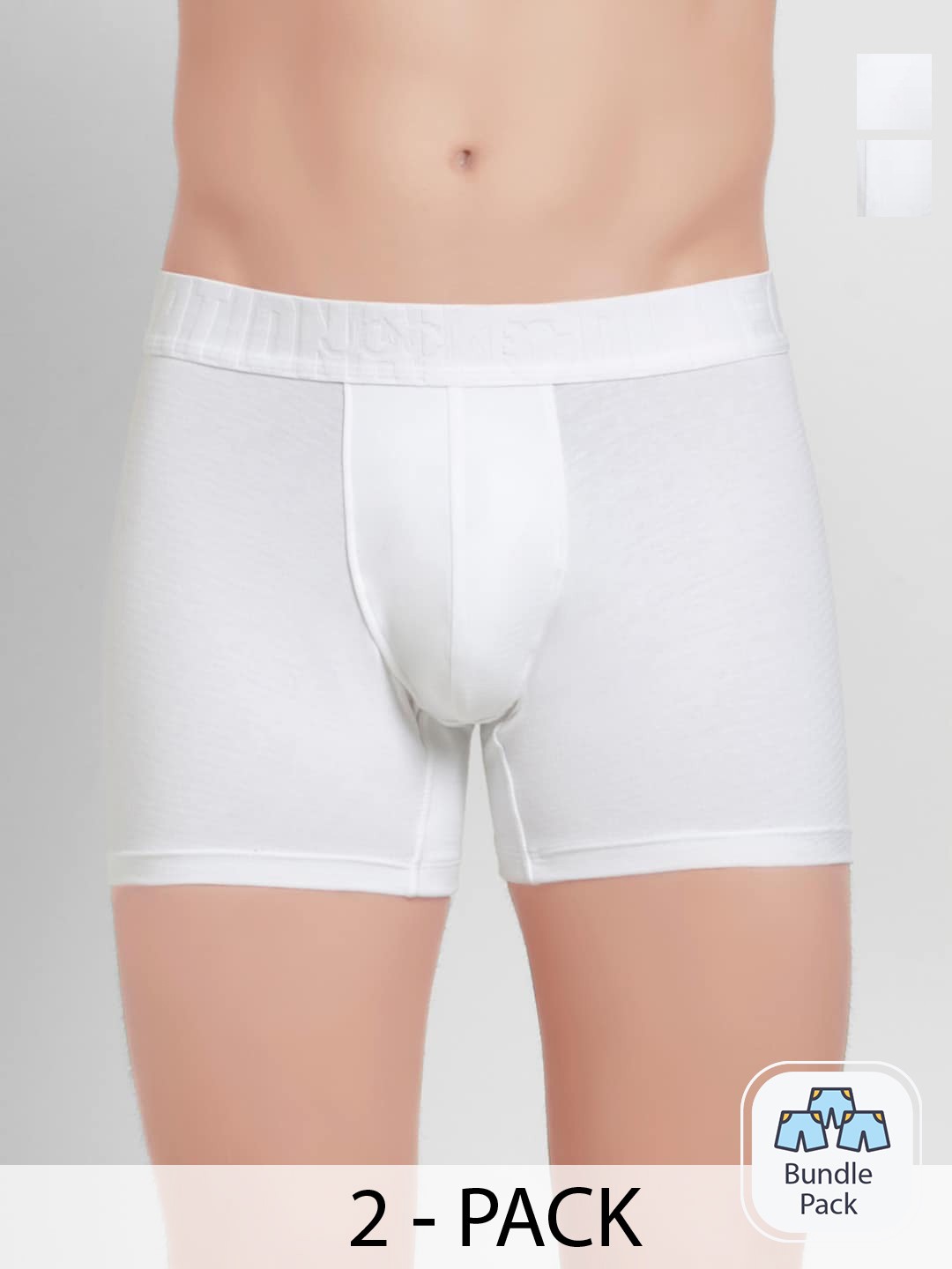 

Jockey Men Pack Of 2 Outer Elastic Trunks 11444848, White