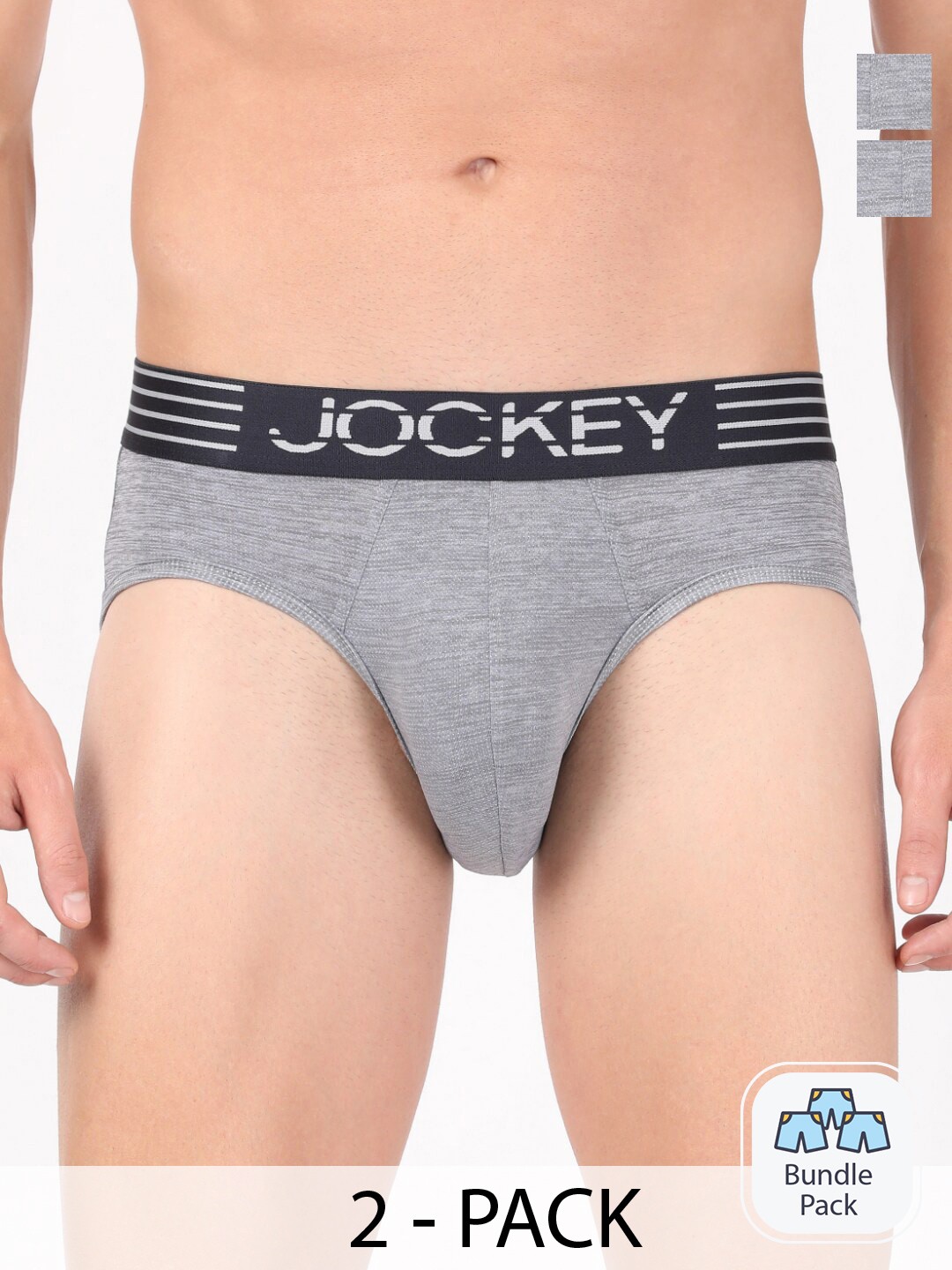 

Jockey Men Pack Of 2 Outer Elastic Trunks 16974150, Grey