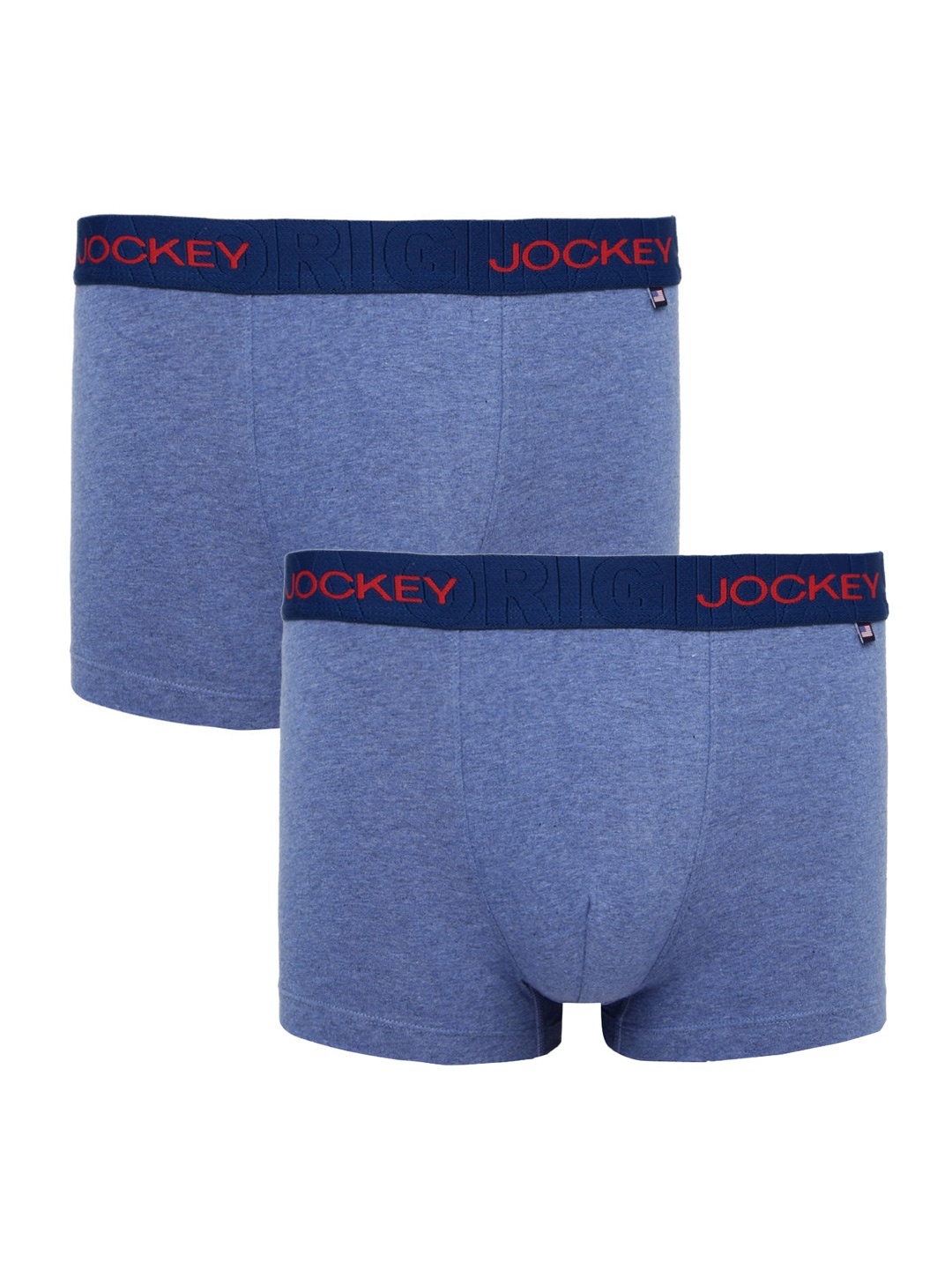 

Jockey Men Pack Of 2 Mid Rise Trunk-11444920, Blue