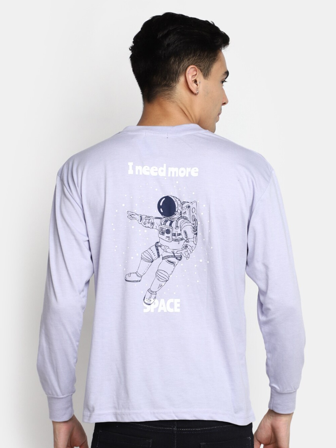 

V-Mart Graphic Printed Cotton T-Shirt, Lavender