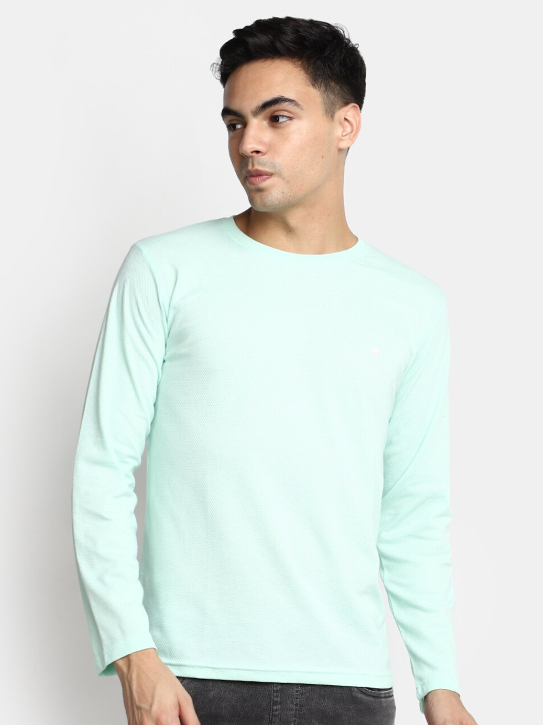 

V-Mart Cotton Slim Fit T-shirt, Green