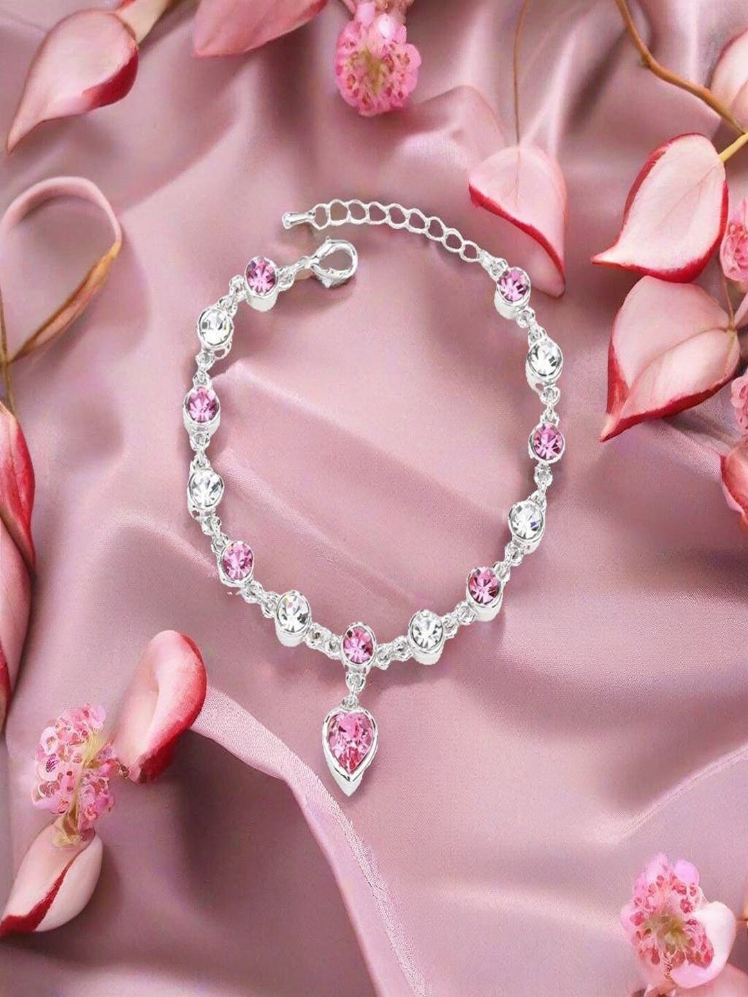 UNIVERSITY TRENDZ Silver-Plated Link Bracelet