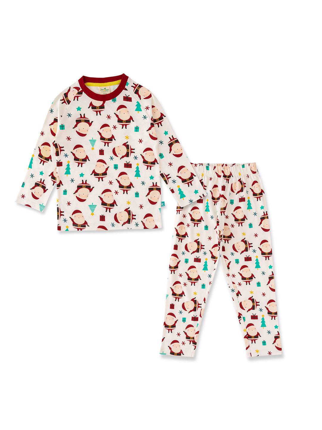 

JusCubs Boys Printed Night suit, White