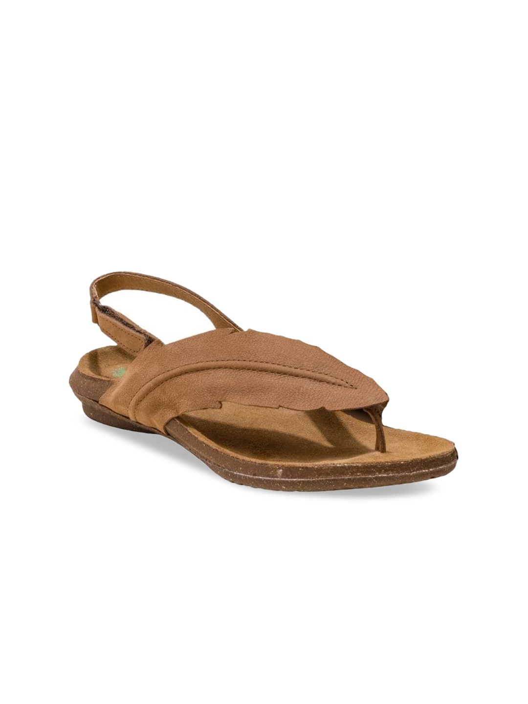 

El Naturalista Open Toe Leather Comfort Heels, Beige