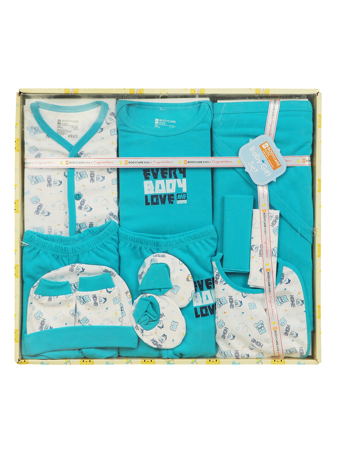 

Bodycare Infants Pack Of 11 Assorted Pure Cotton Baby Apparel Gift Set