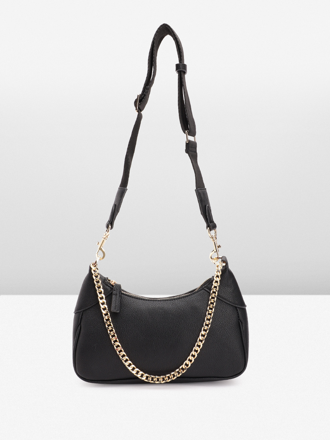 

MANGO Structured Shoulder Bag, Black
