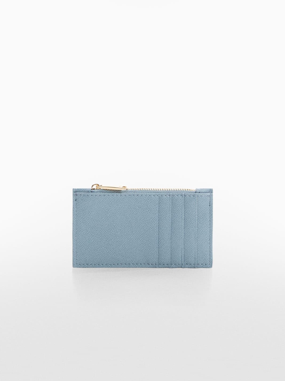 

MANGO Women Abstract Textured Card Holder, Blue