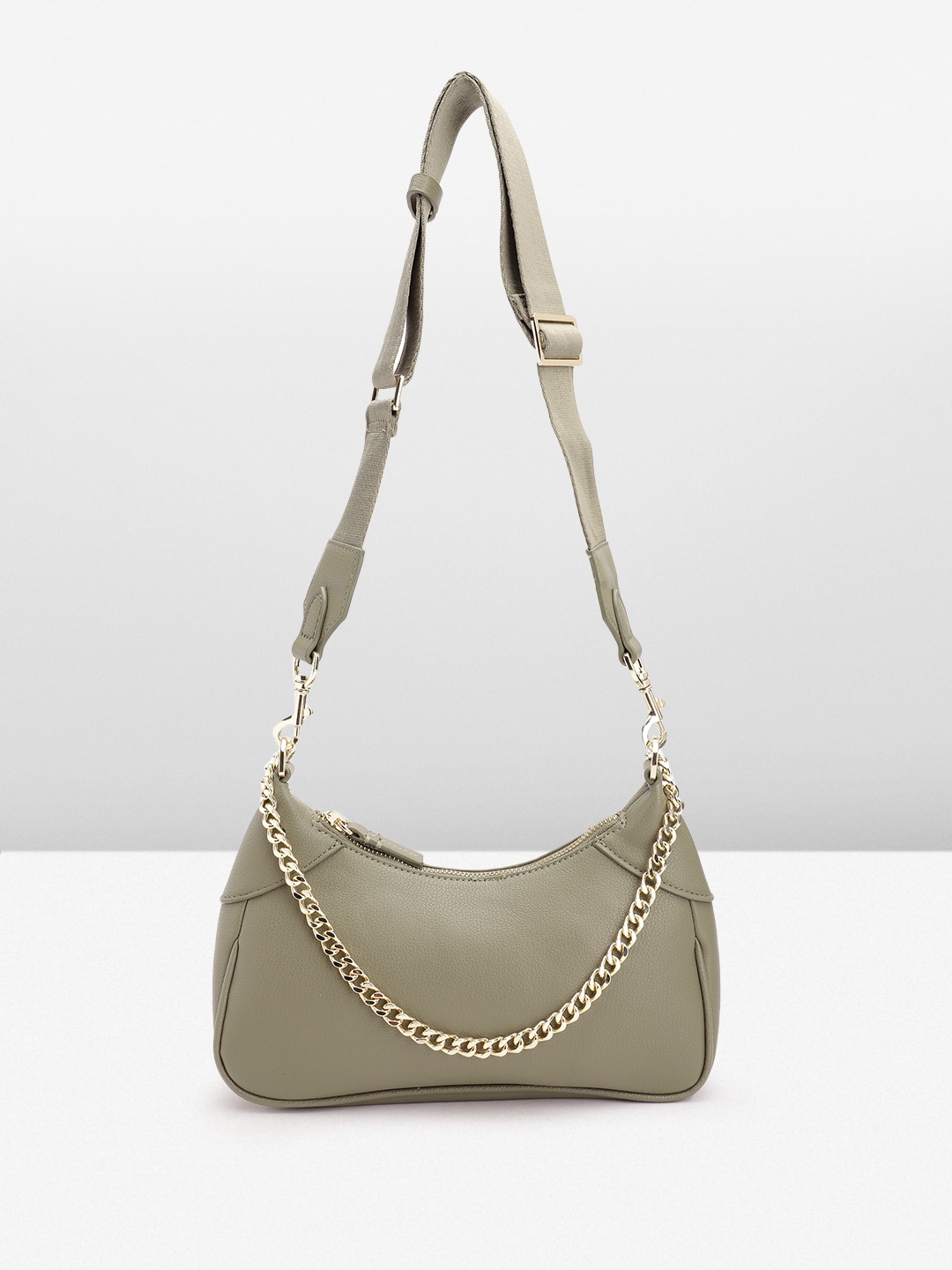 

MANGO Structured Shoulder Bag, Olive