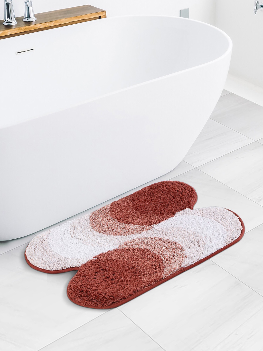 

OBSESSIONS Red 2200 GSM Cotton Bath Rug