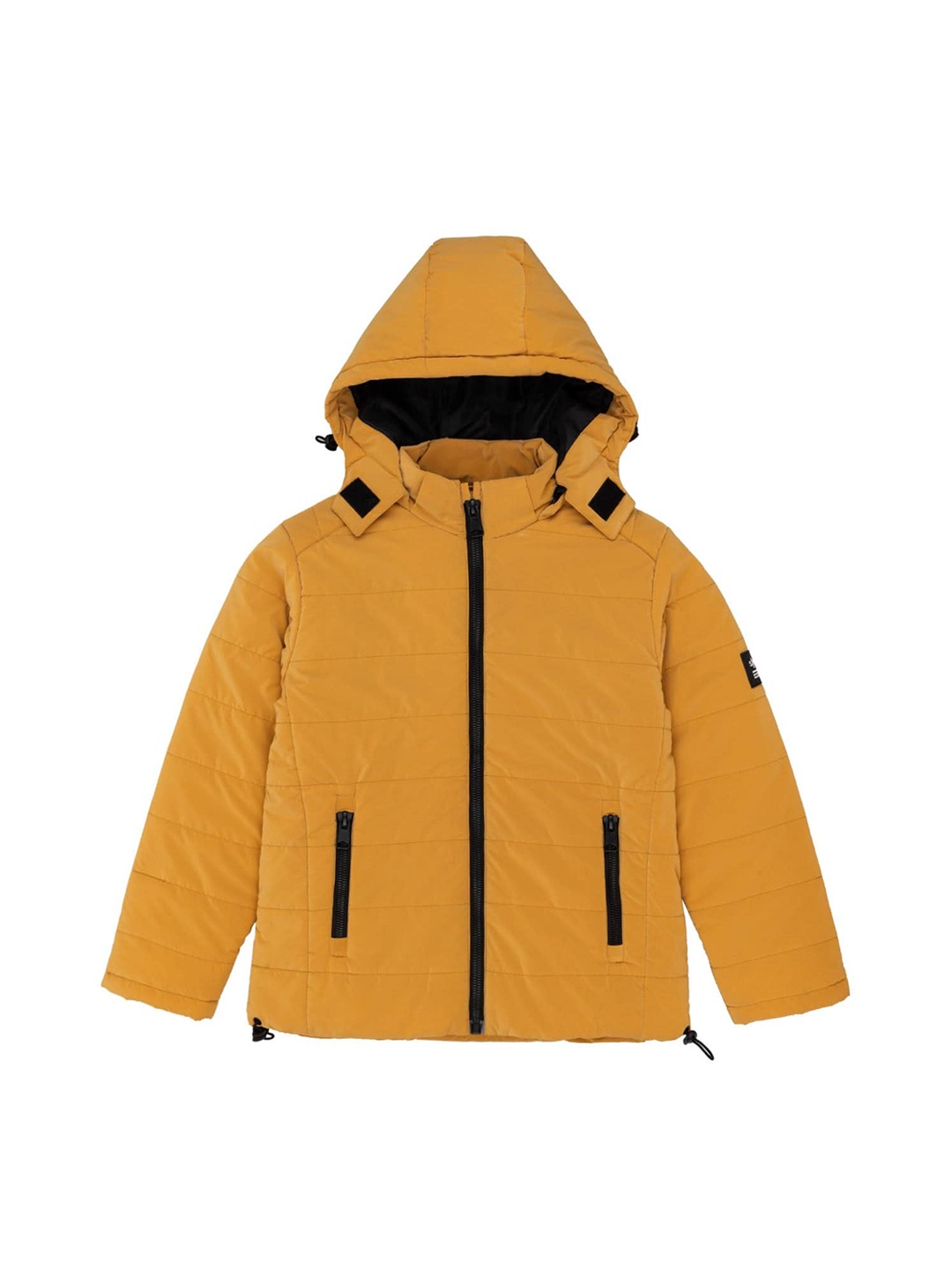 Status Quo Boys Hooded Padded Jacket, Brown