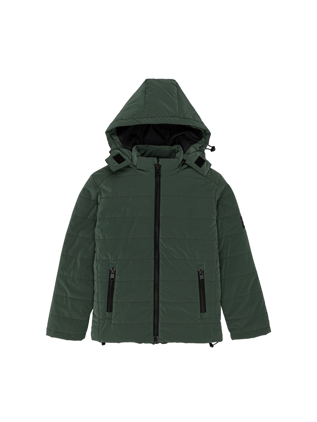 

Status Quo Boys Hooded Padded Jacket, Green
