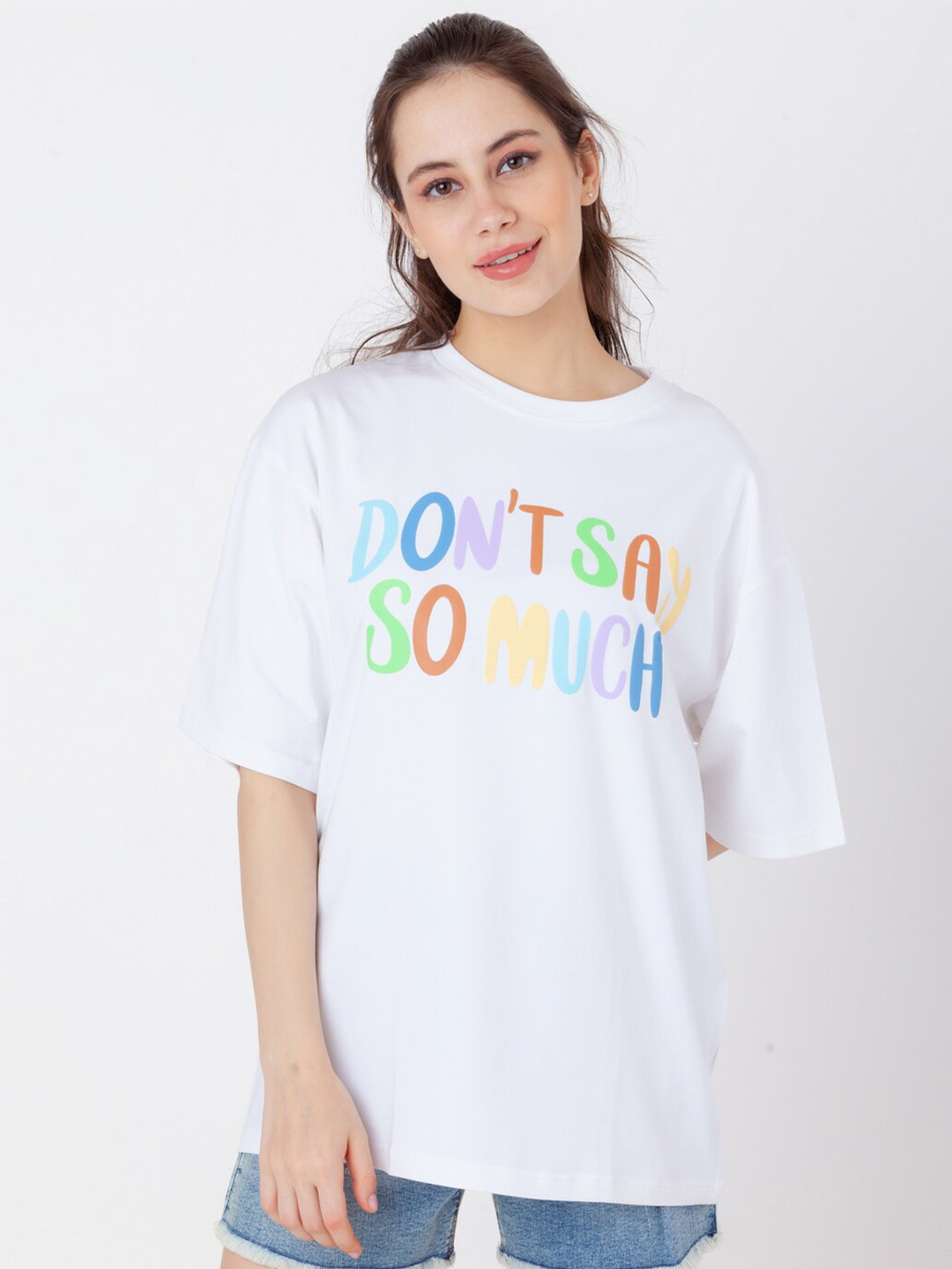

Zink London Typography Printed T-shirt, White