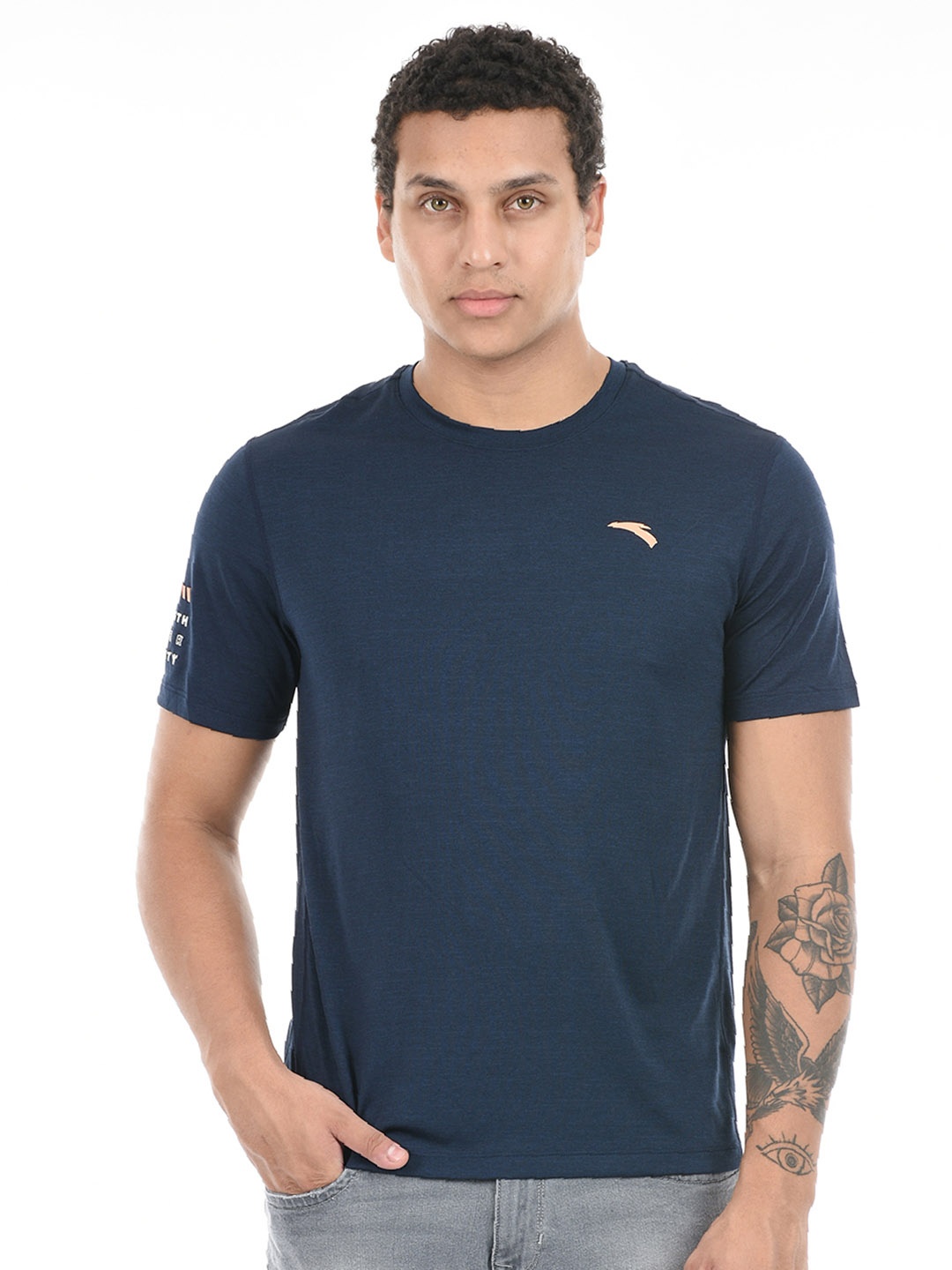 

Anta Round Neck Short Sleeves Cotton T-shirt, Black
