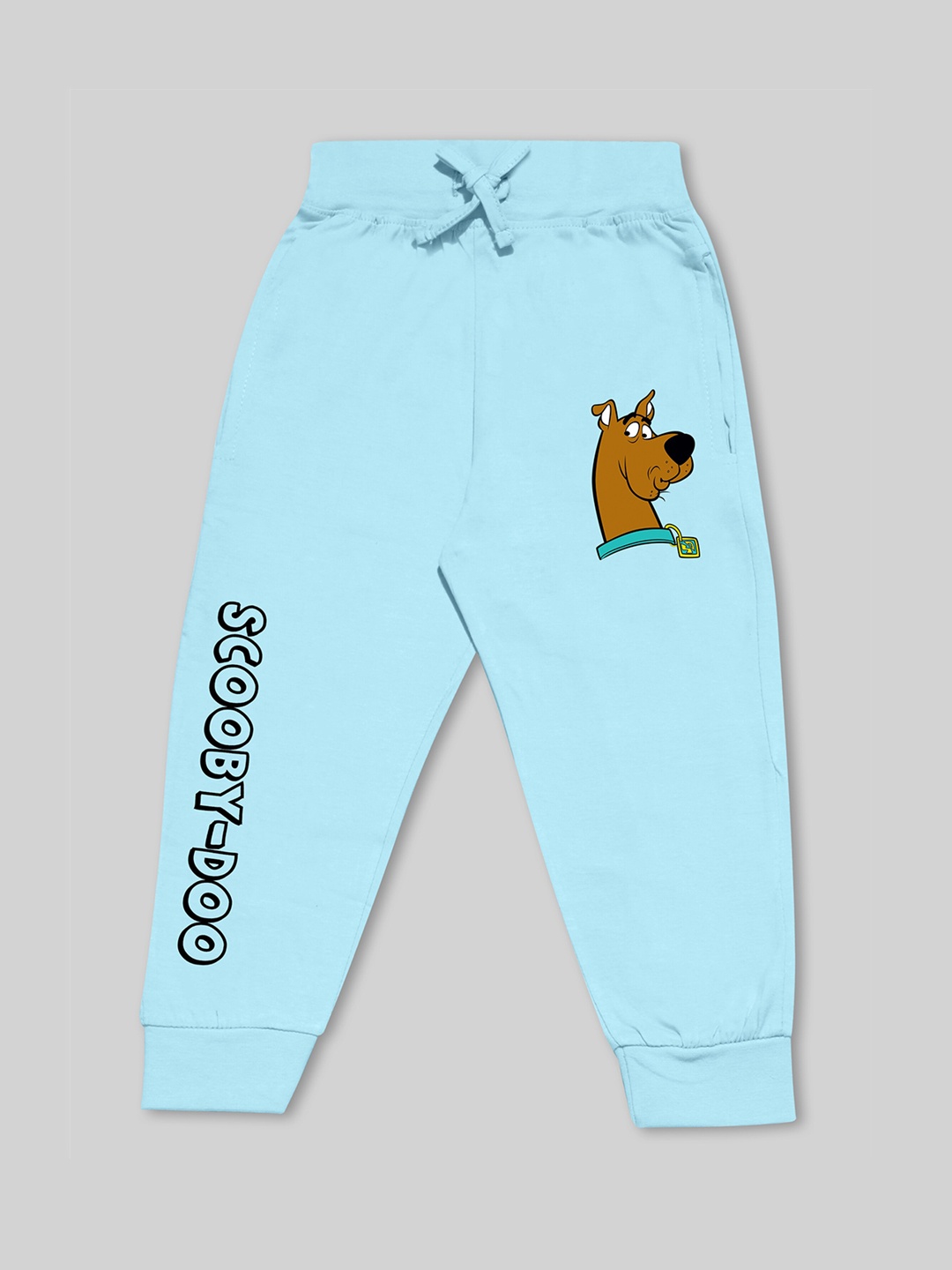 

Minute Mirth Boys Scooby-Doo Printed Cotton Joggers, Blue