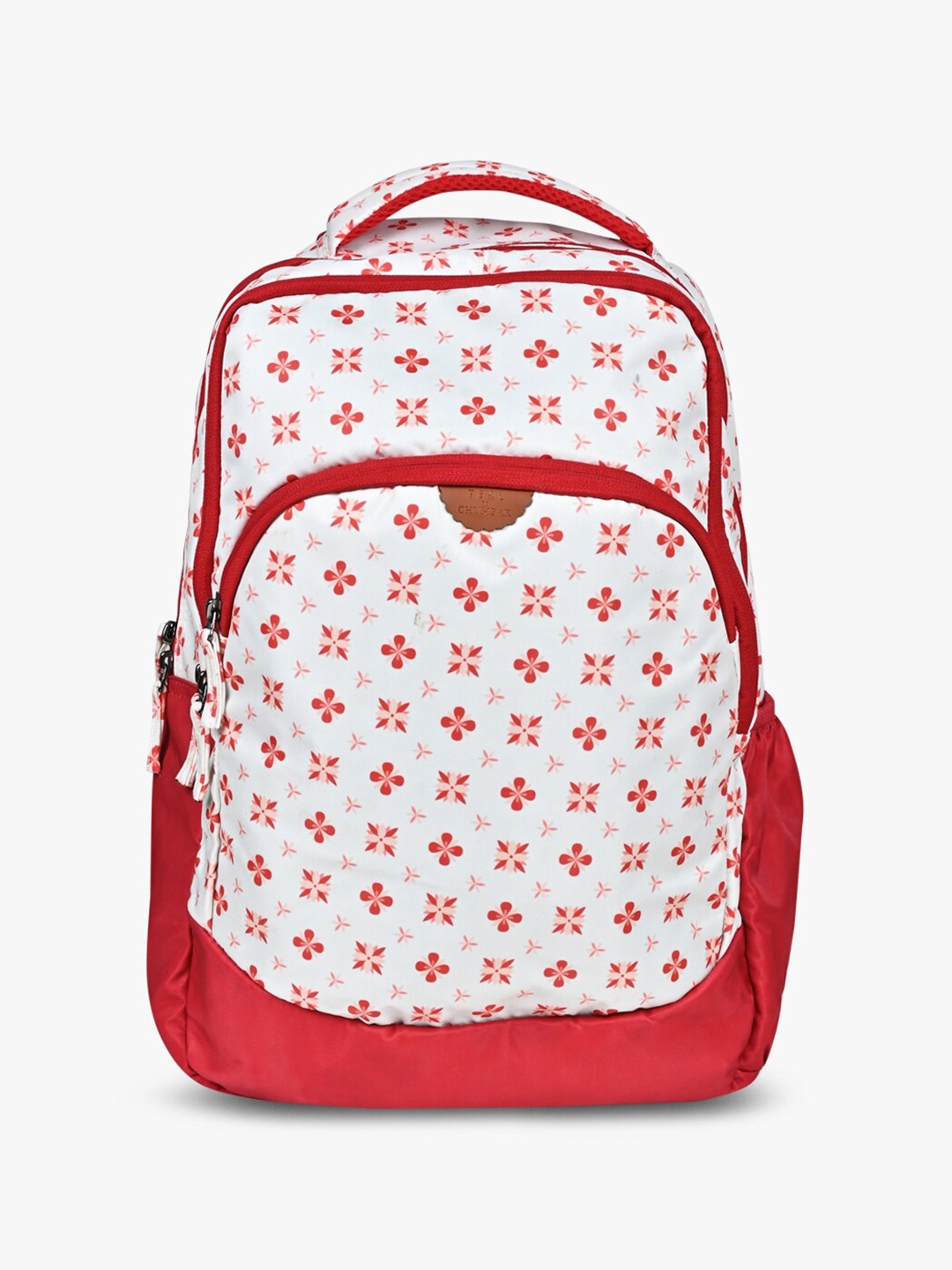 

TEAL BY CHUMBAK Ethnic Motifs Printed 13 Inch Laptop Backpack, Red