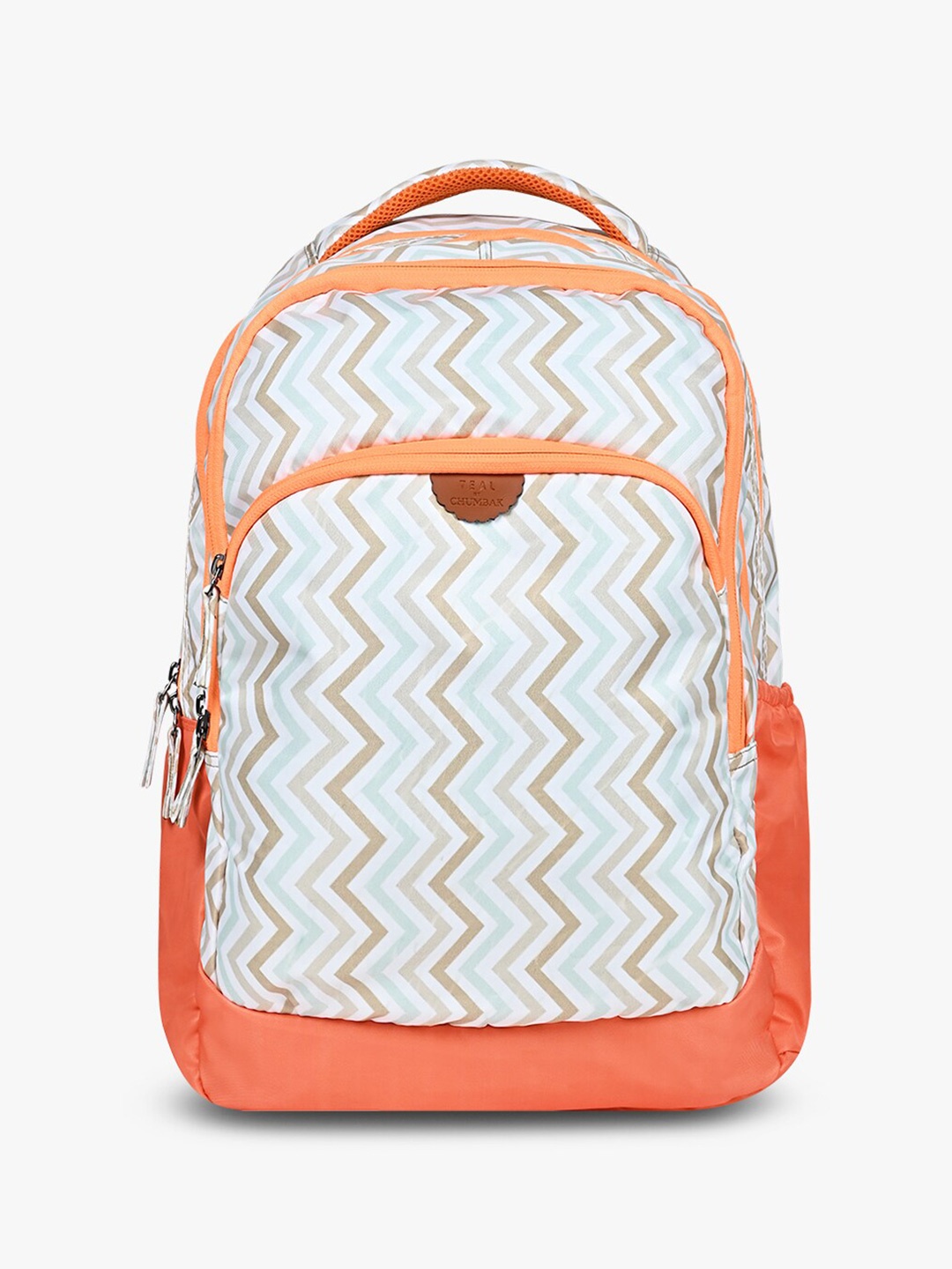 

TEAL BY CHUMBAK Unisex Printed 13 Inch Laptop Backpack, White