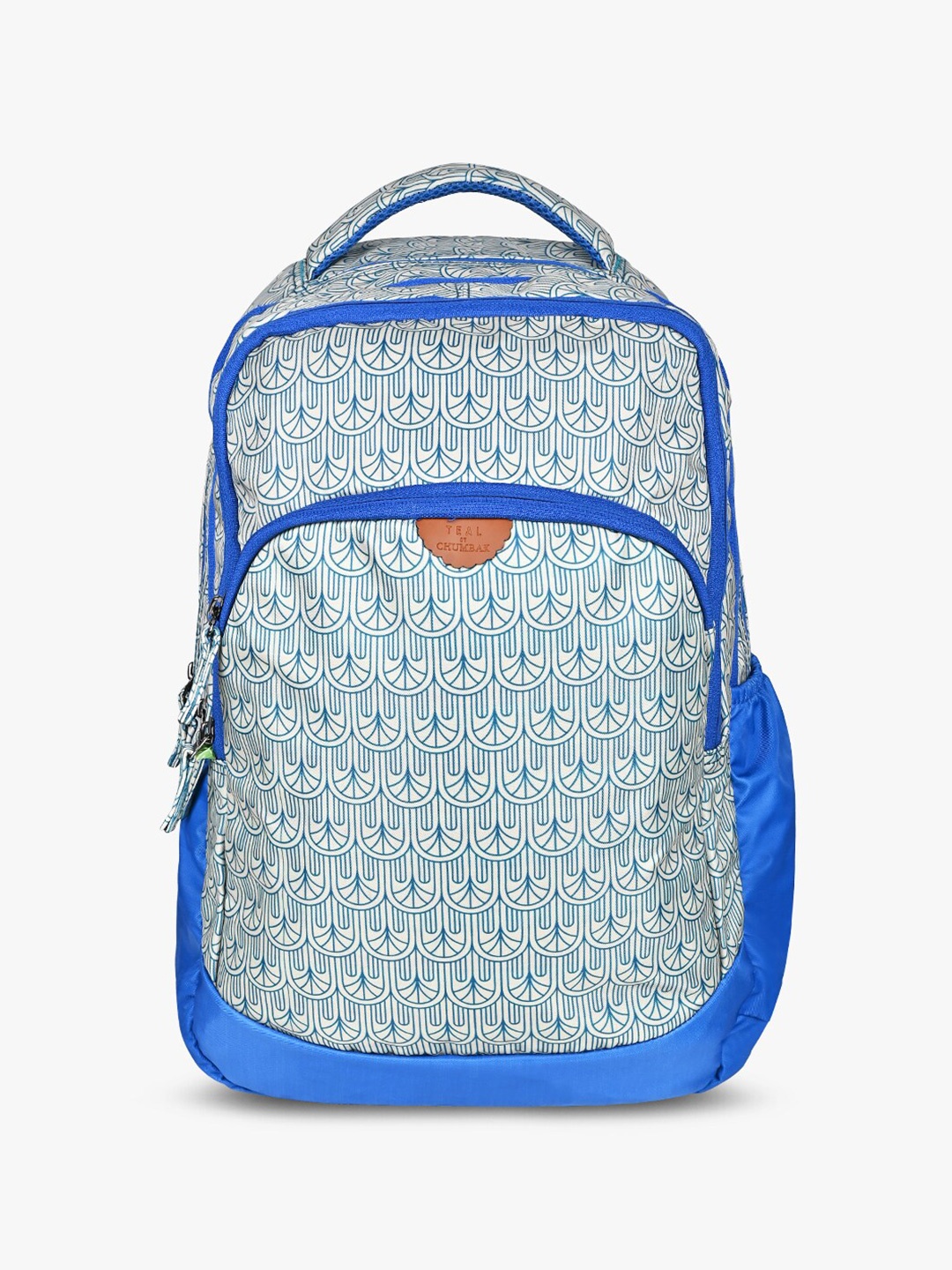 

TEAL BY CHUMBAK Unisex Printed 13 Inch Laptop Backpack, Blue