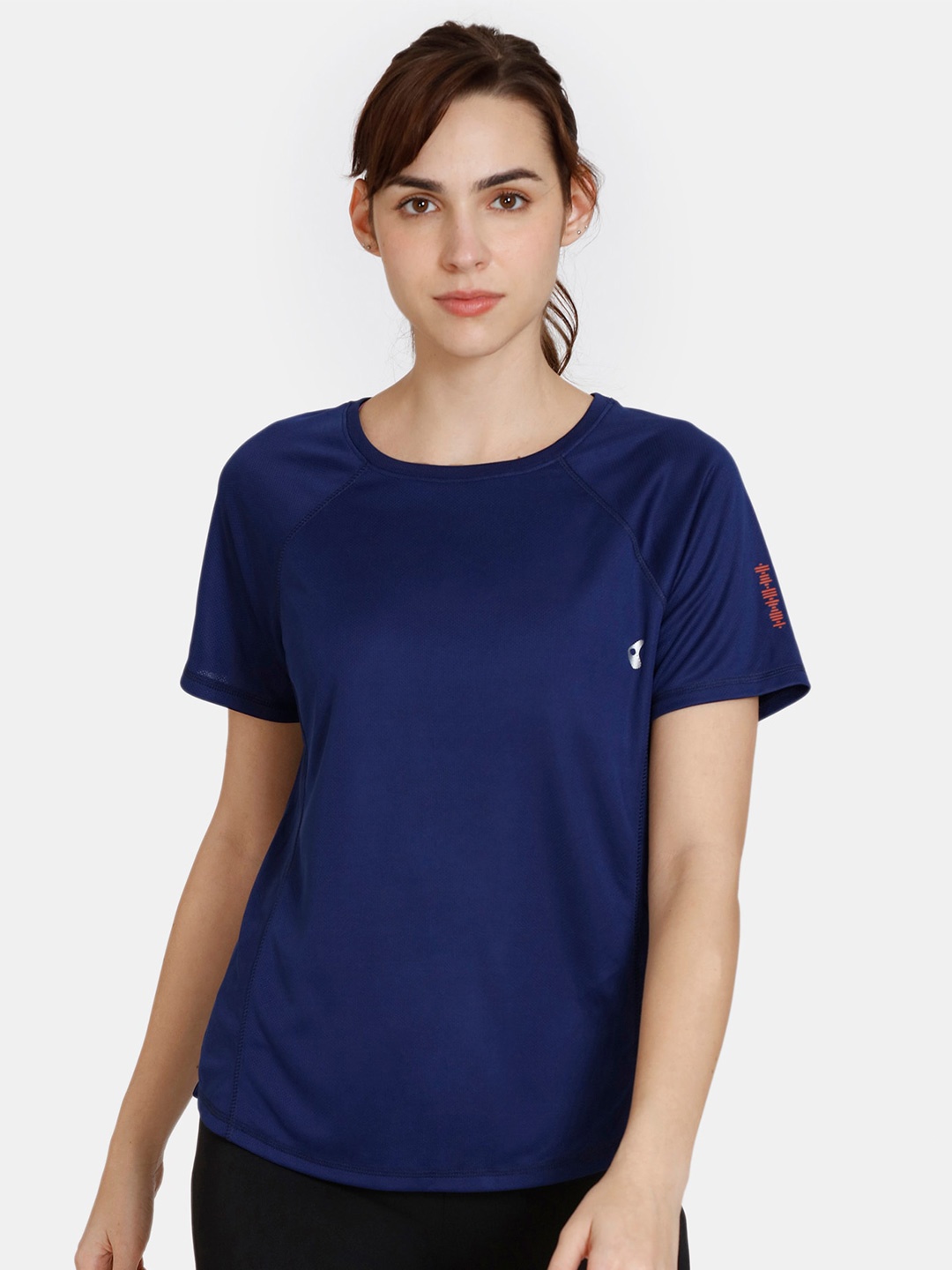 

Zelocity by Zivame Round Neck Regular T-Shirt, Blue