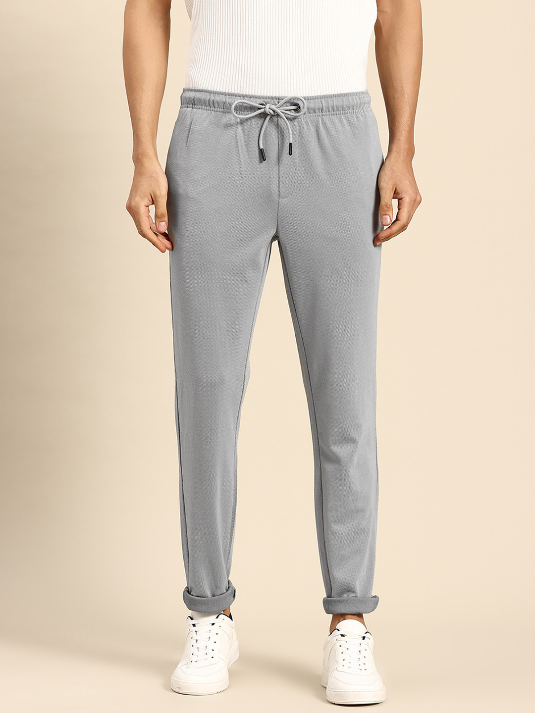 

United Colors of Benetton Men Slim Fit Track Pants, Grey