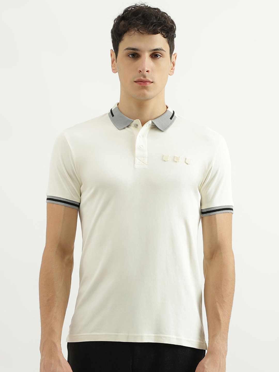 

United Colors of Benetton Polo Collar Pure Cotton T-shirt, White
