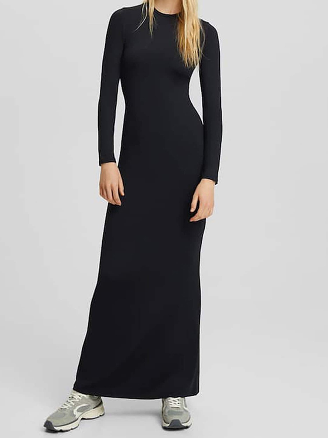 

LULU & SKY Cut-Outs Detail Maxi Dress, Black