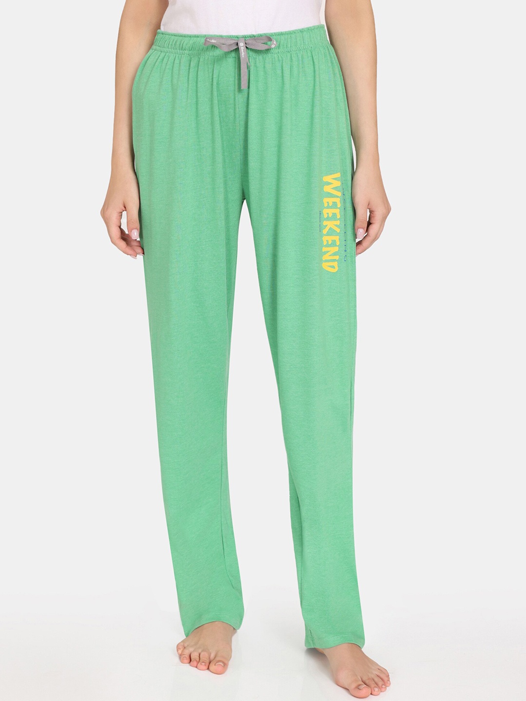 

Rosaline by Zivame Women Printed Lounge Pants, Green