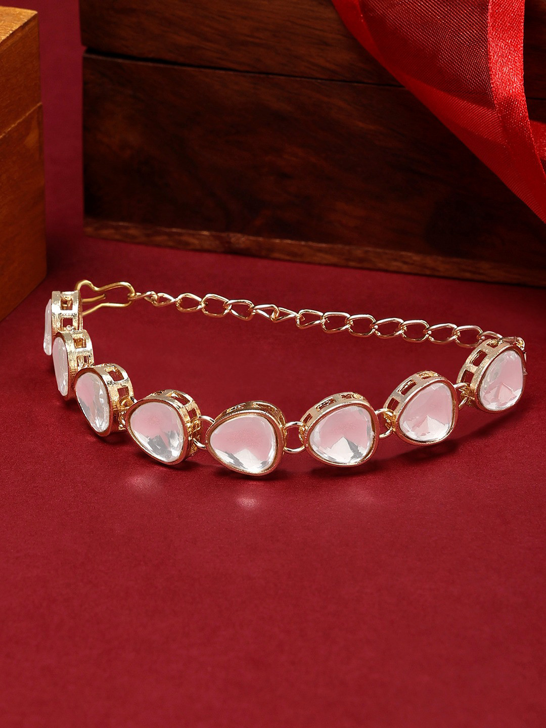 

Zaveri Pearls Gold Plated Wraparound Bracelet