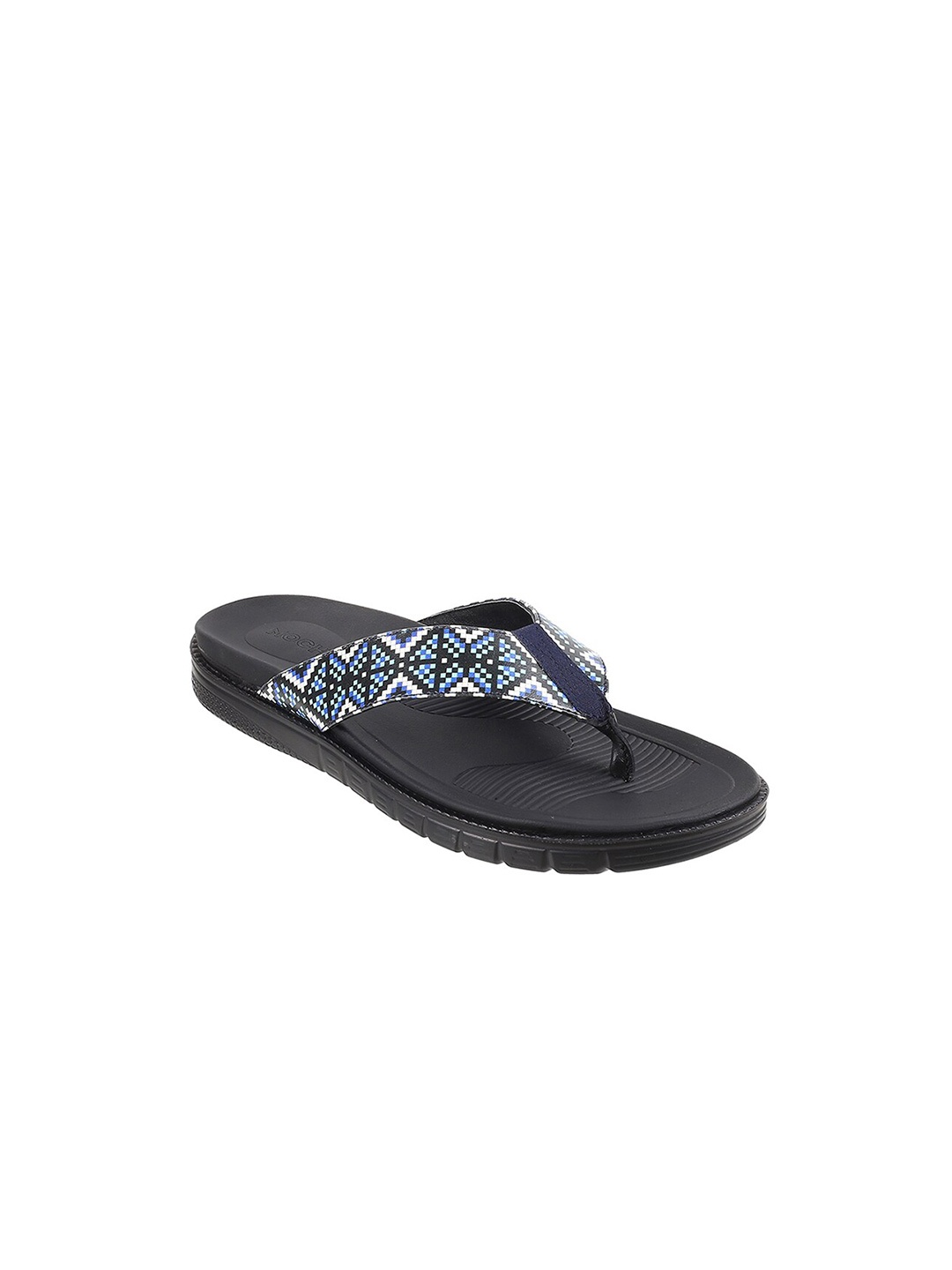 

Mochi Men Printed Comfort Sandals, Navy blue