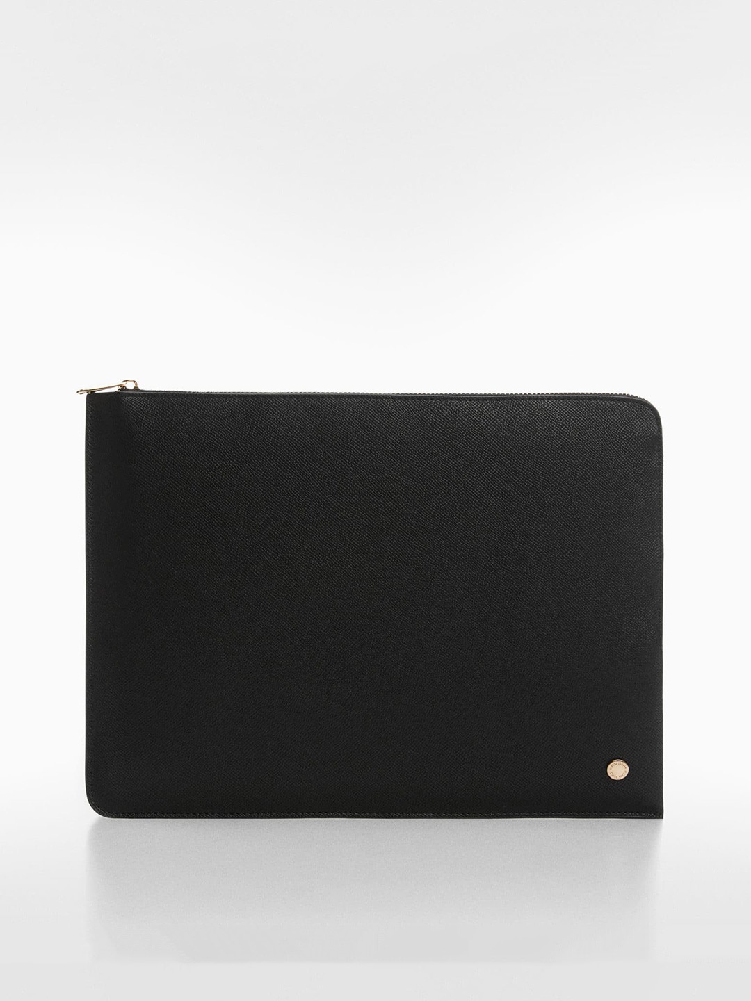 

MANGO Women Textured Padded Laptop Sleeve-15 Inch, Black