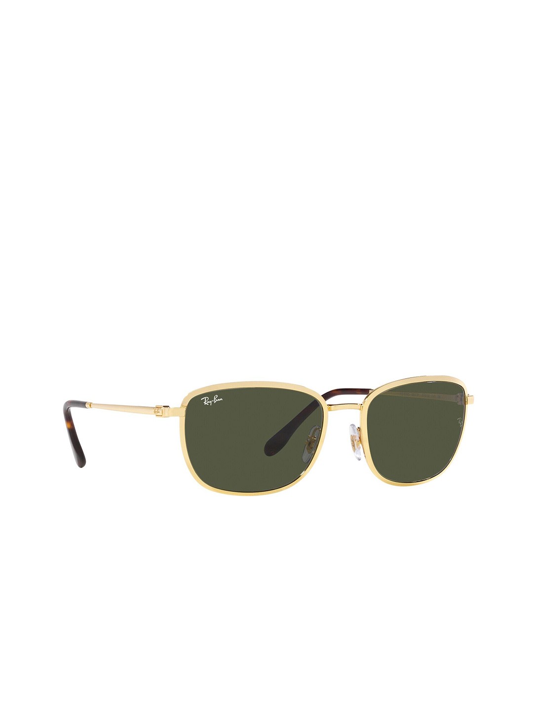 Ray-Ban Unisex Uv Protected Green Lens Square Sunglasses - 0 Rb3705001/3157