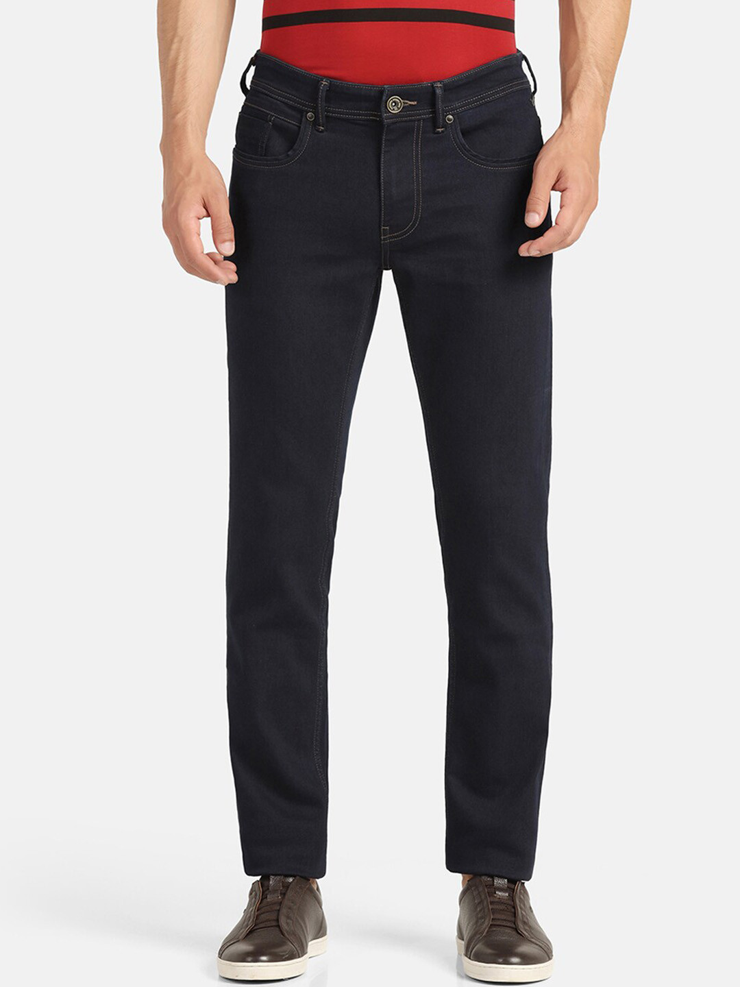 

Blackberrys Men Mid Rise Jean Slim Fit Clean Look Stretchable Jeans, Blue