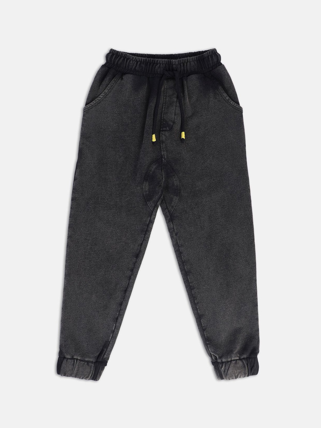 

MINI KLUB Boys Easy Wash Pure Cotton Joggers, Black
