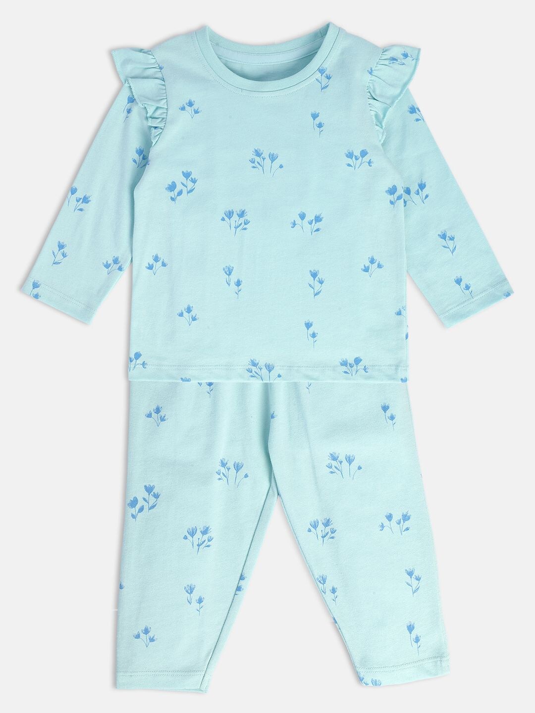

MINI KLUB Girls Printed Top with Trousers, Green