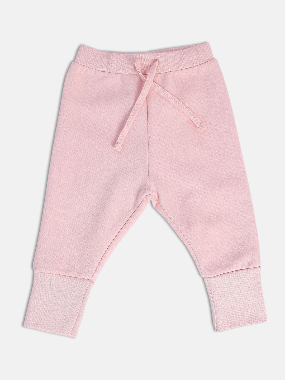 

MINI KLUB Girls Easy Wash Pure Cotton Joggers, Peach