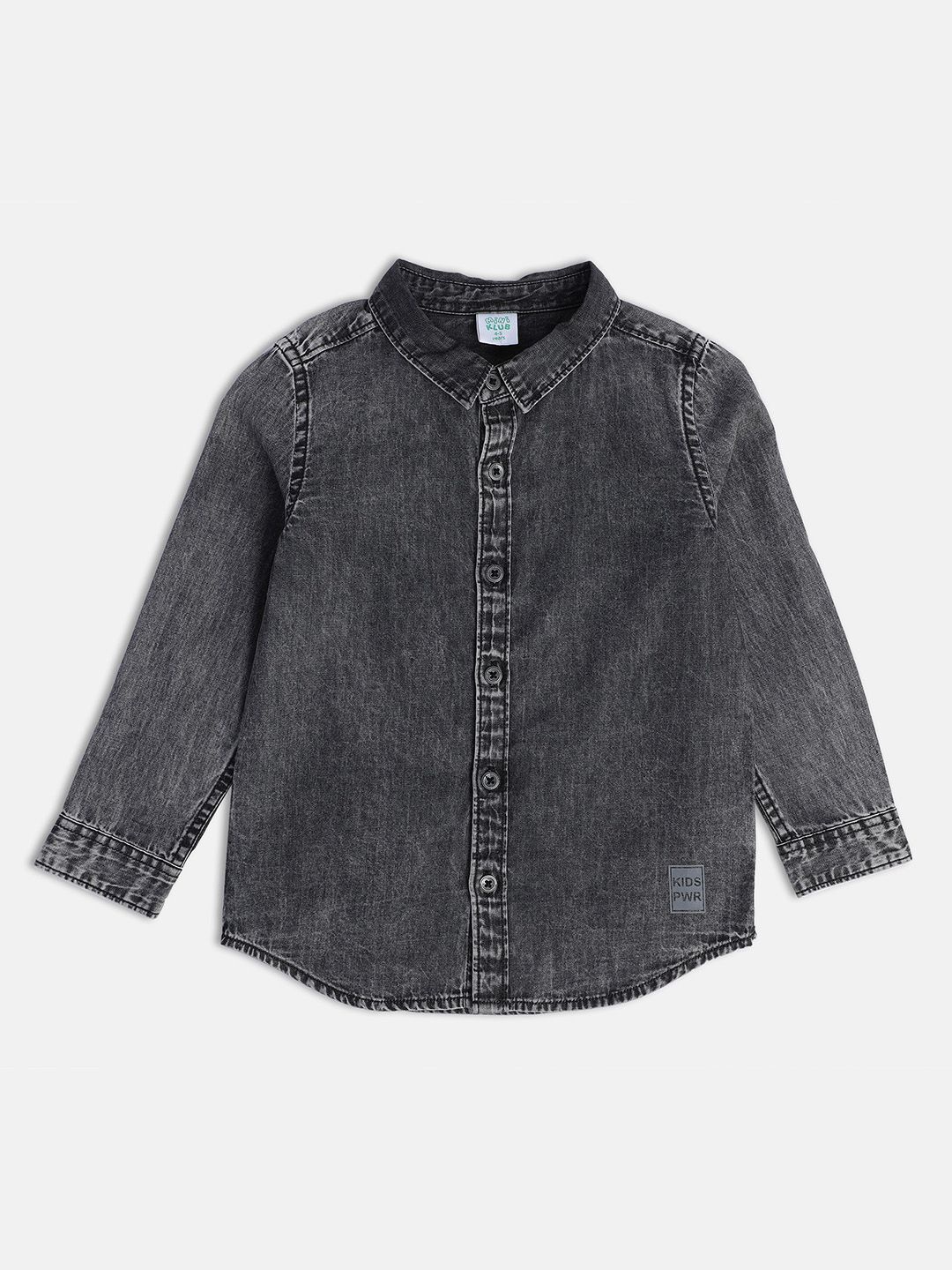 MINI KLUB Boys Cotton Casual Shirt, Grey