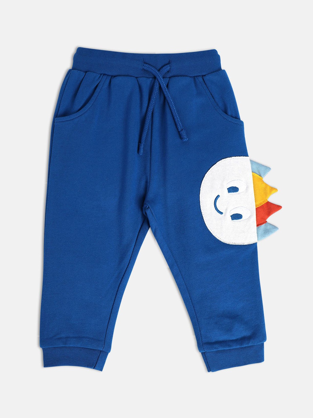 

MINI KLUB Boys Easy Wash Pure Cotton Joggers, Blue