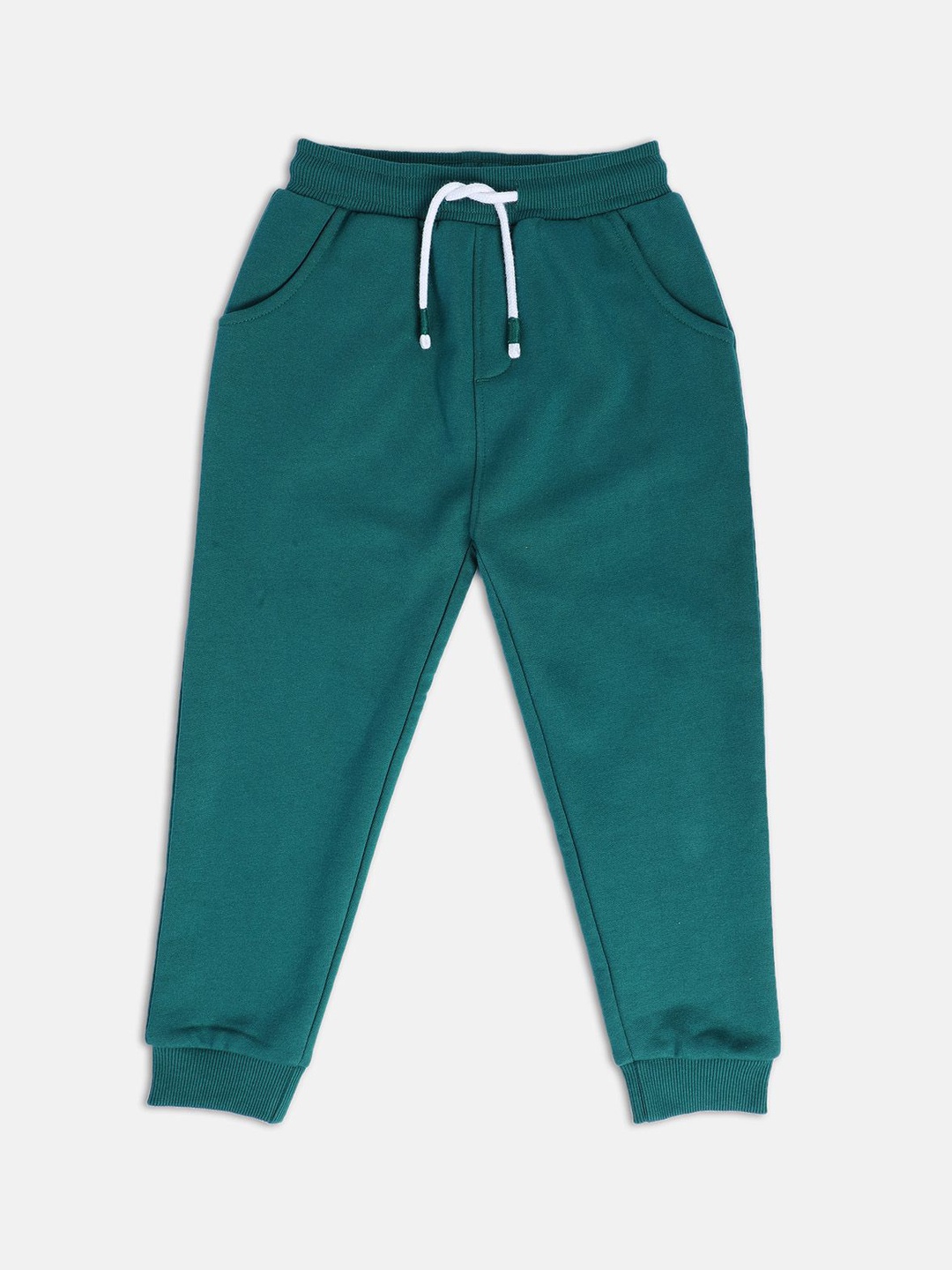 

MINI KLUB Boys Easy Wash Pure Cotton Joggers, Green