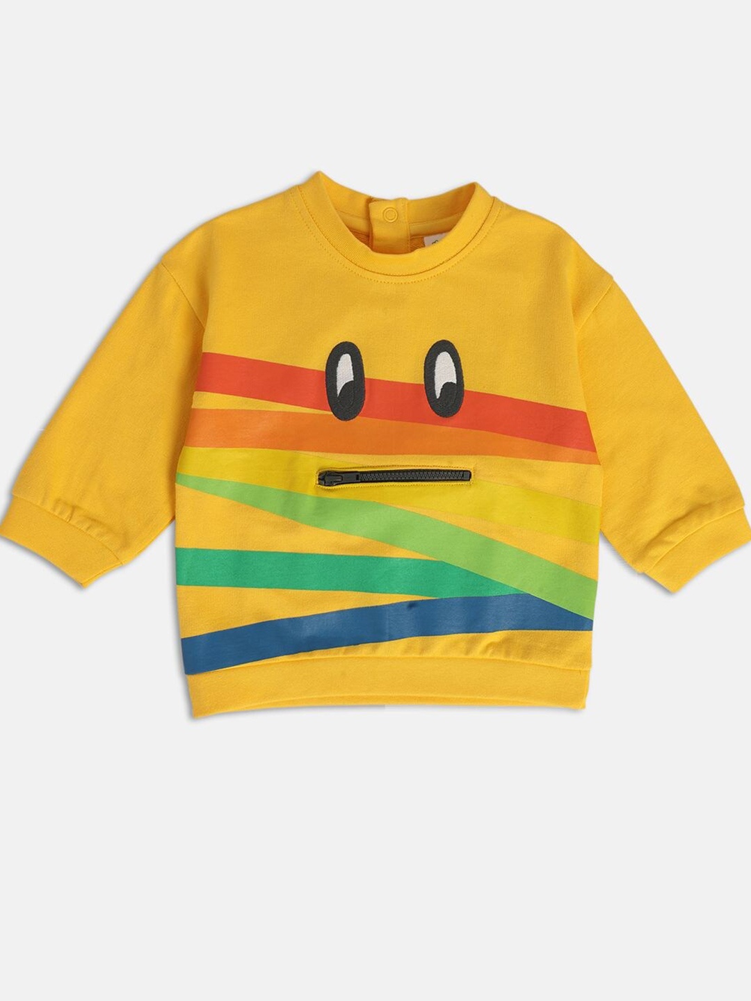 

MINI KLUB Boys Striped Pullover, Yellow